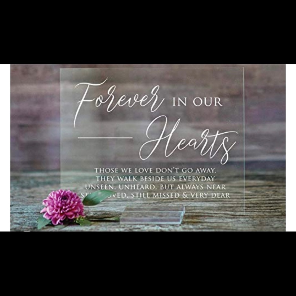 Memory table sign used for wedding reception